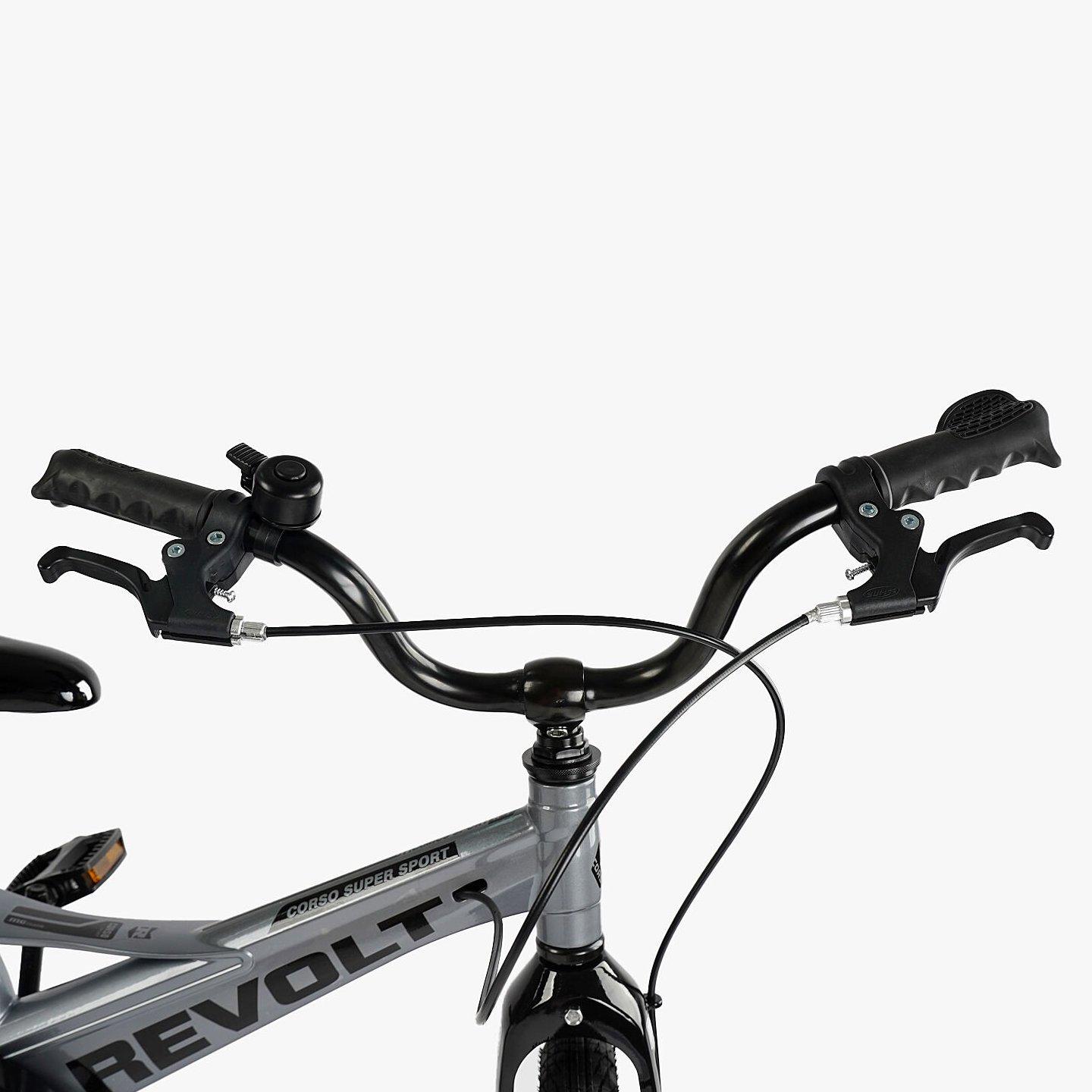 Велосипед двухколесный Corso Revolt 18" детский магниевый Серый - фото 5 Велосипед двухколесный Corso Revolt 18" детский магниевый Серый - фото 5