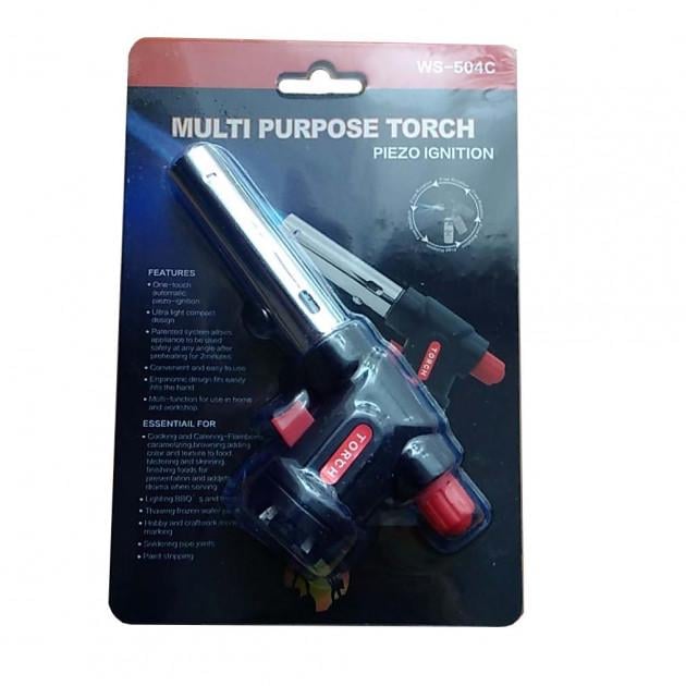 Портативний автоматичний туристичний газовий пальник WS-504 C на балончик з п'єзопідпалом - фото 3 Портативний автоматичний туристичний газовий пальник WS-504 C на балончик з п'єзопідпалом - фото 3