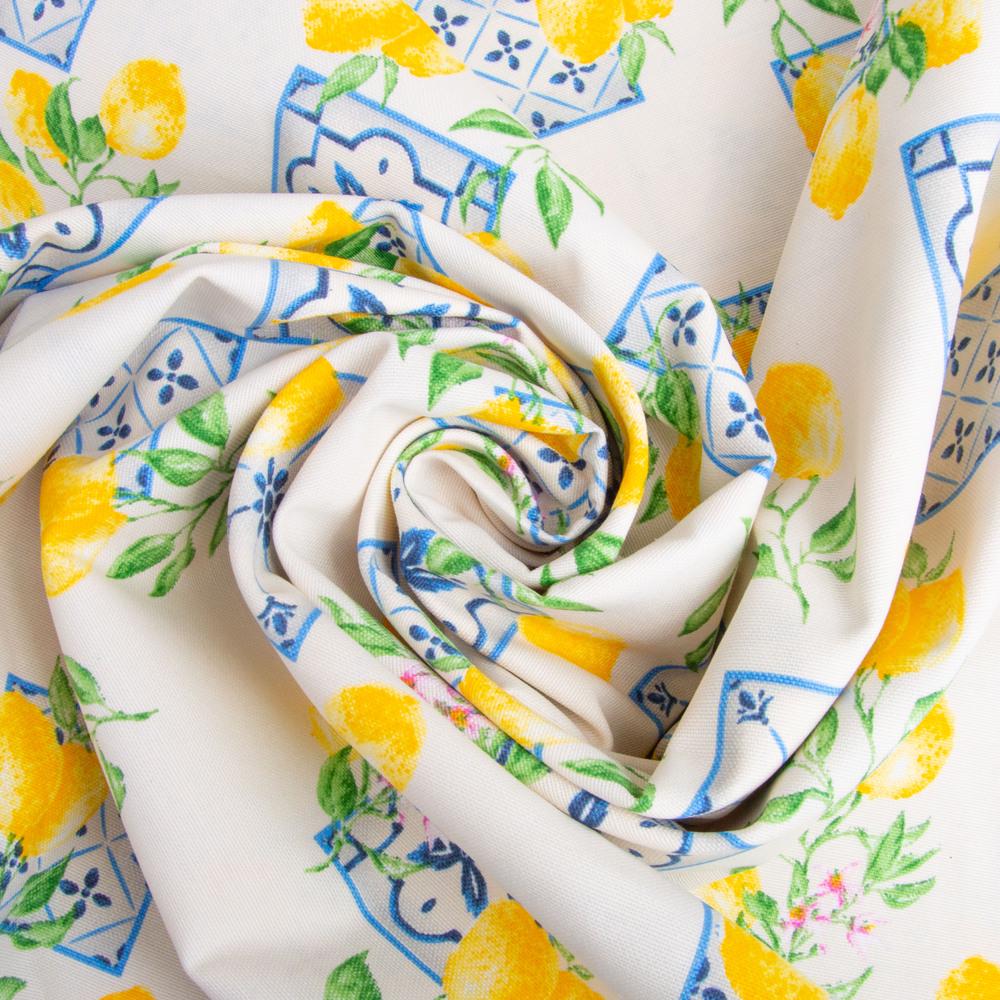 Тканина декоративна скатерна Лимони бавовна з водовідштовхувальним просоченням 220 гр/м2 180 см Сіро-білий мармур (26915) - фото 2 Тканина декоративна скатерна Лимони бавовна з водовідштовхувальним просоченням 220 гр/м2 180 см Сіро-білий мармур (26915) - фото 2