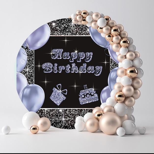 Фотозона С блёстками и шарами 74152/5 2 м