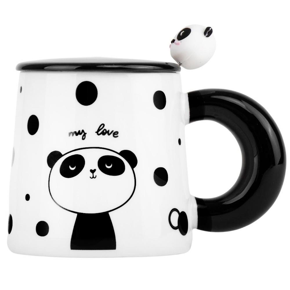 Кружка керамическая Elisey Cute panda my love 350 мл Белый (9050-001)