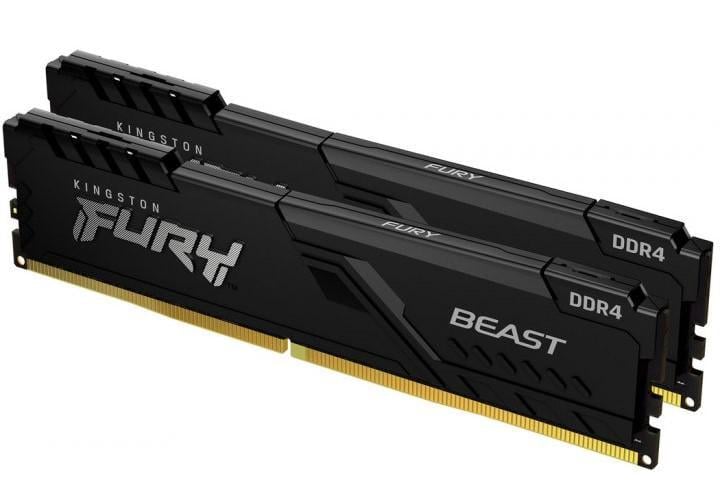 Оперативная память Kingston Fury Beast DDR4 64 Гб 3200 МГц (KF432C16BBK2/64)