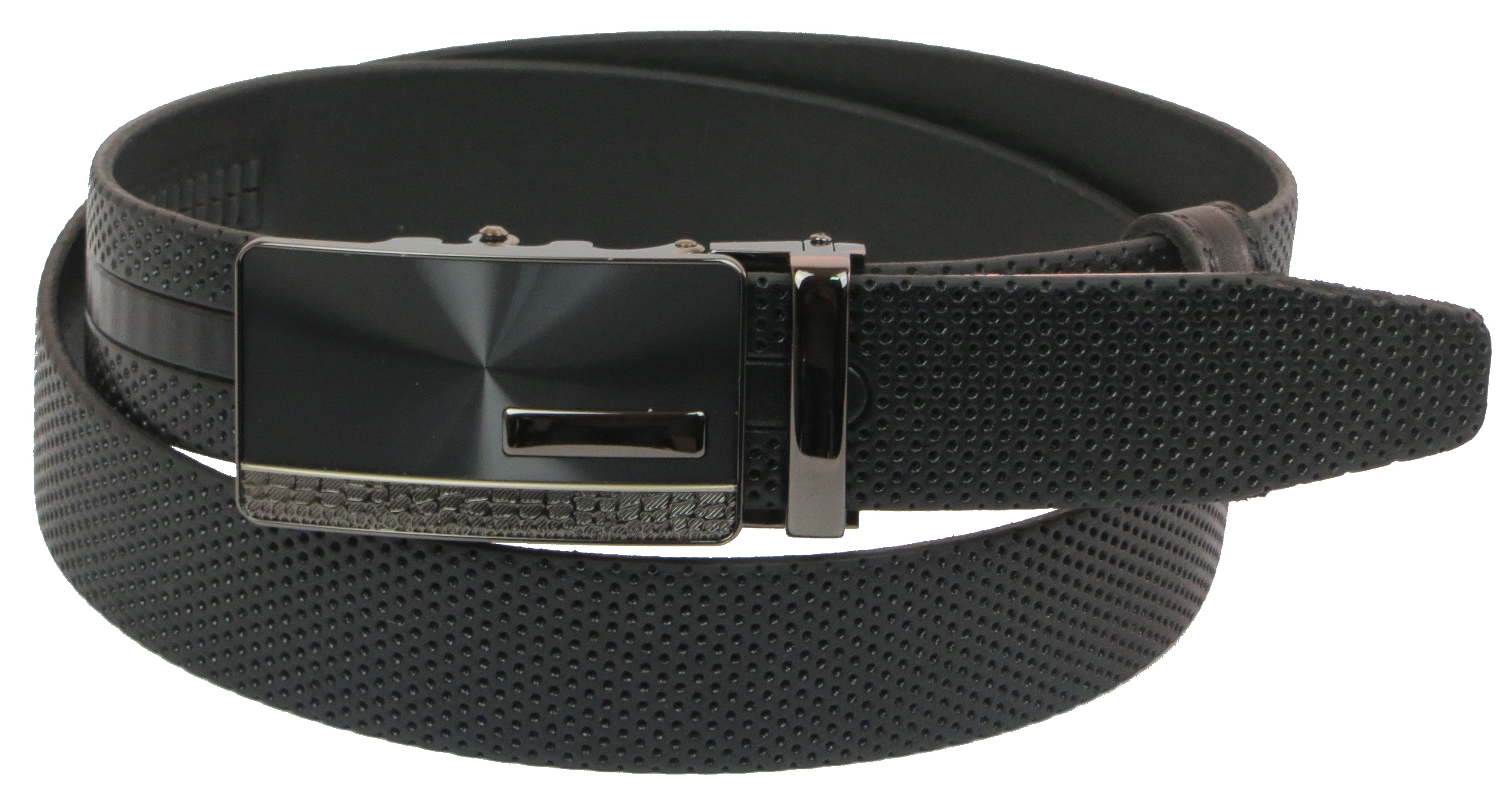 Ремень мужской Skipper кожаный Черный (1072-35)