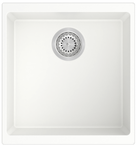 Мийка гранітна Navio 43x46 см Alpine White (8221.301.1699)