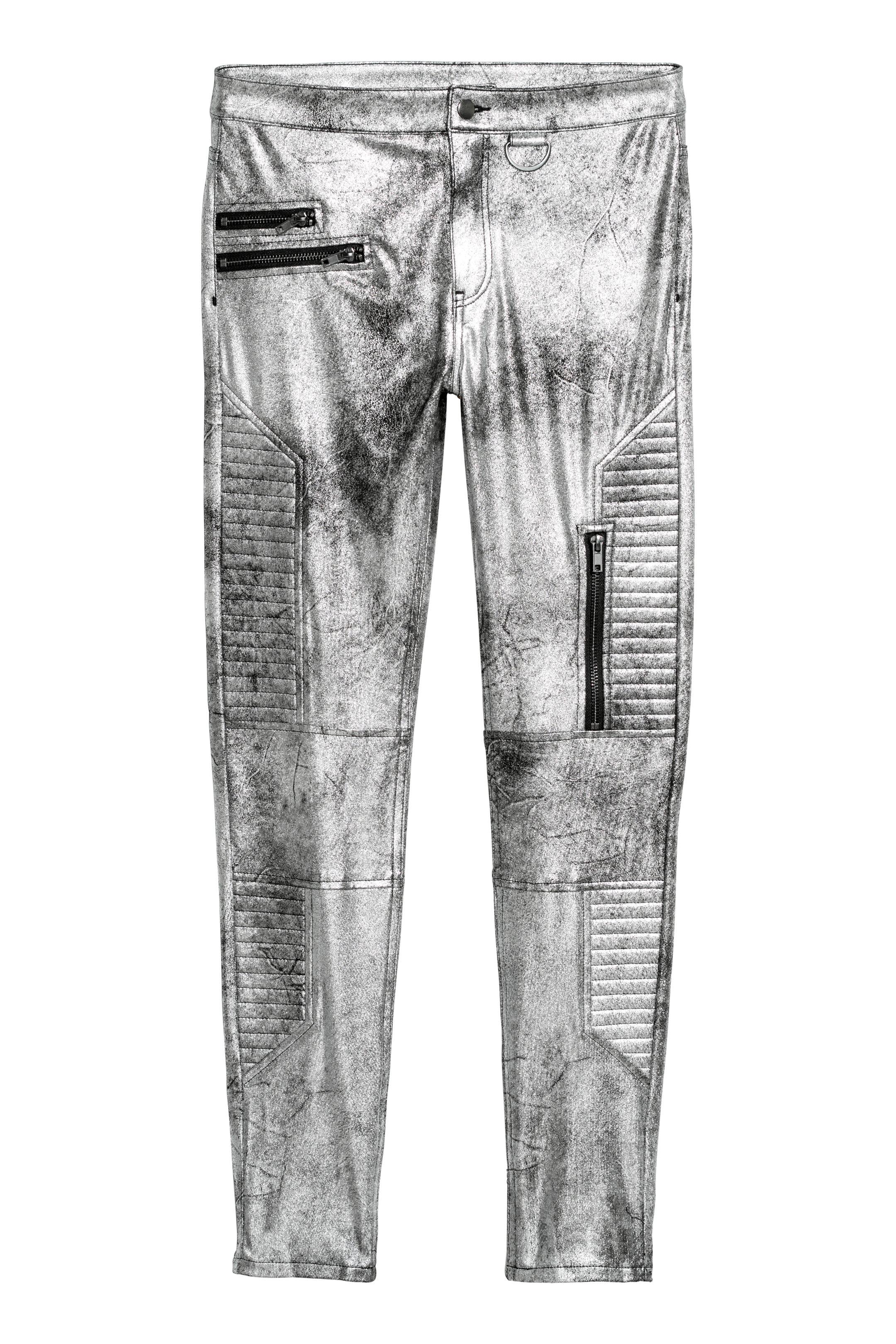 Брюки H&M р. 36 Серебристый (5438926)