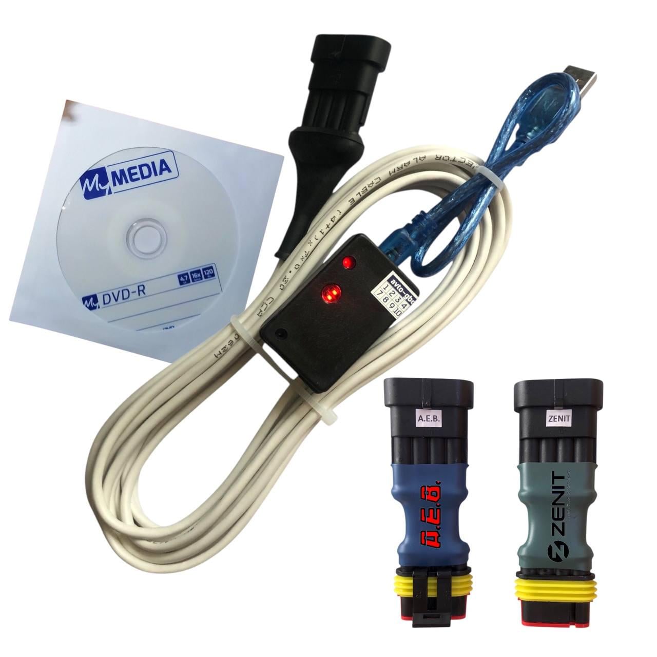 Кабель ГБО Stag AEB Zenit универсальный на чипе FTDI с индикацией входного и выходного сигнала (2506449419)