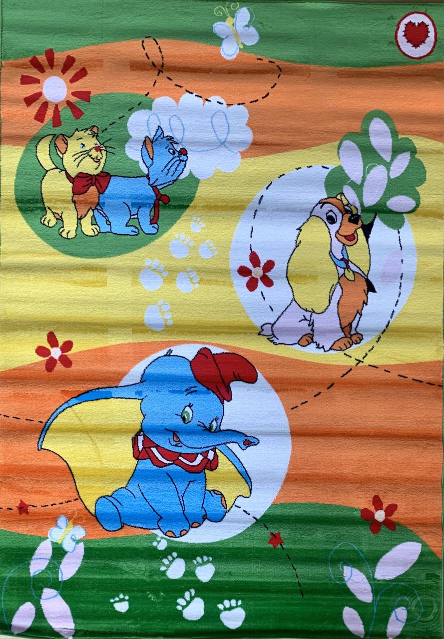 Ковер детский с животными A655A прямоугольный для комнаты 160x230 см (2643135458)