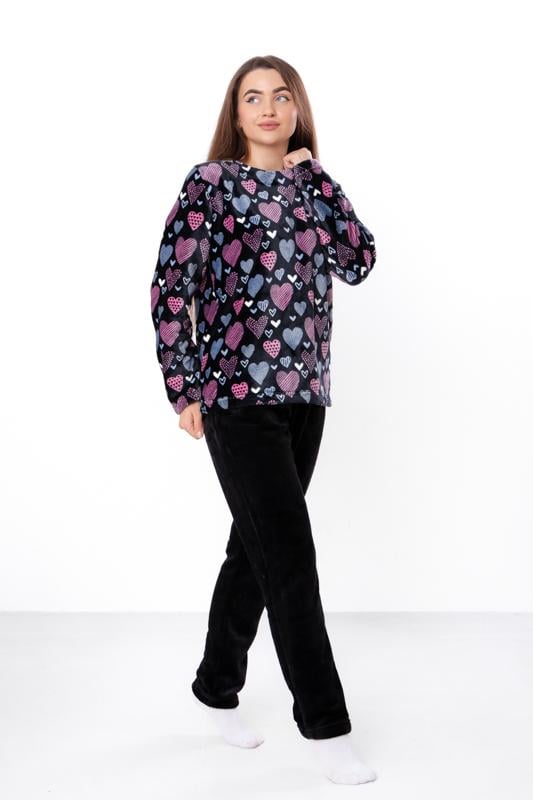 Піжама махрова жіноча штани та кофта з принтом Носи Своє р. 48 Темно-синій (8162-035-1) Піжама махрова жіноча штани та кофта з принтом Носи Своє р. 48 Темно-синій (8162-035-1)