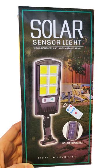 Светильник уличный аккумуляторный Solar Sensor Light BK-240-SMD-B с пультом на солнечной батарее (9673924) - фото 3