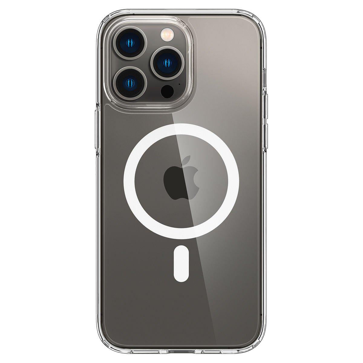 Чохол накладка для телефону Spigen Ultra Hybrid MagFit для Apple iPhone 14 Pro Прозорий/Білий (ACS04969)