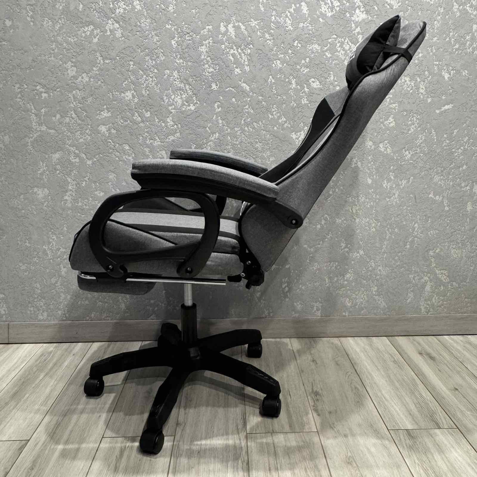 Крісло комп'ютерне тканинне EC Gaming K40 Сіро-чорний - фото 7