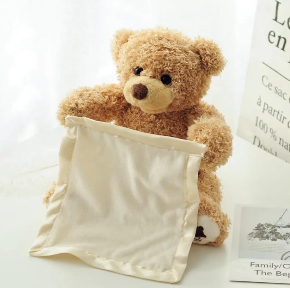 Интерактивная игрушка плюшевый мишка Peekaboo 25 см