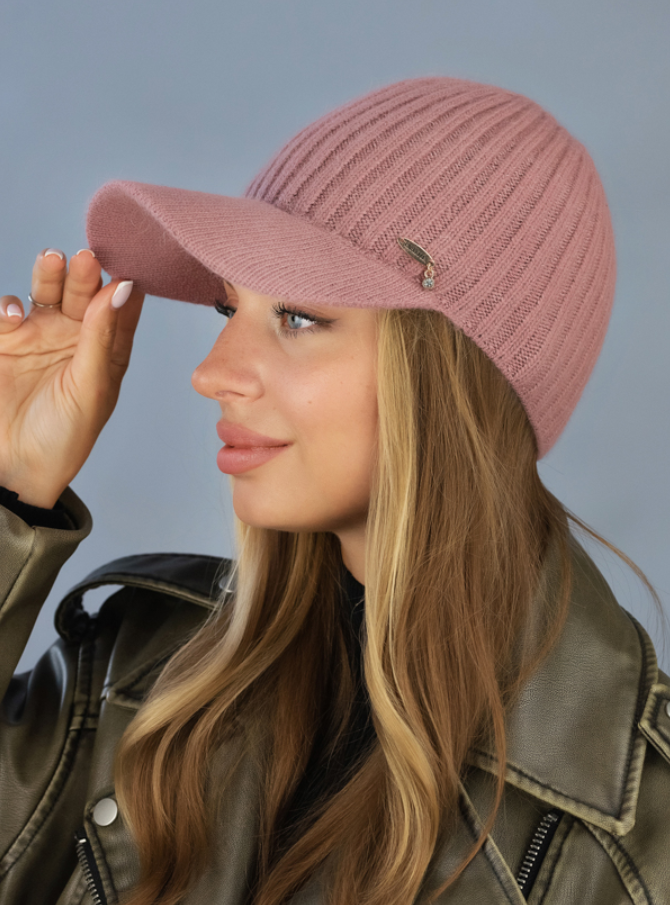 Кепка женская теплая Braxton Кокетка Темный пудровый (768W) - фото 1 Кепка женская теплая Braxton Кокетка Темный пудровый (768W) - фото 1
