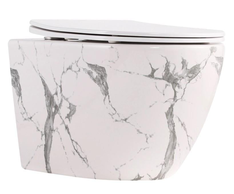 Унитаз подвесной Qtap Robin Ultra Quiet с сиденьем Slim Duroplast/Soft-close/Quick Release Marble (QTROB26MR48998) Унитаз подвесной Qtap Robin Ultra Quiet с сиденьем Slim Duroplast/Soft-close/Quick Release Marble (QTROB26MR48998)