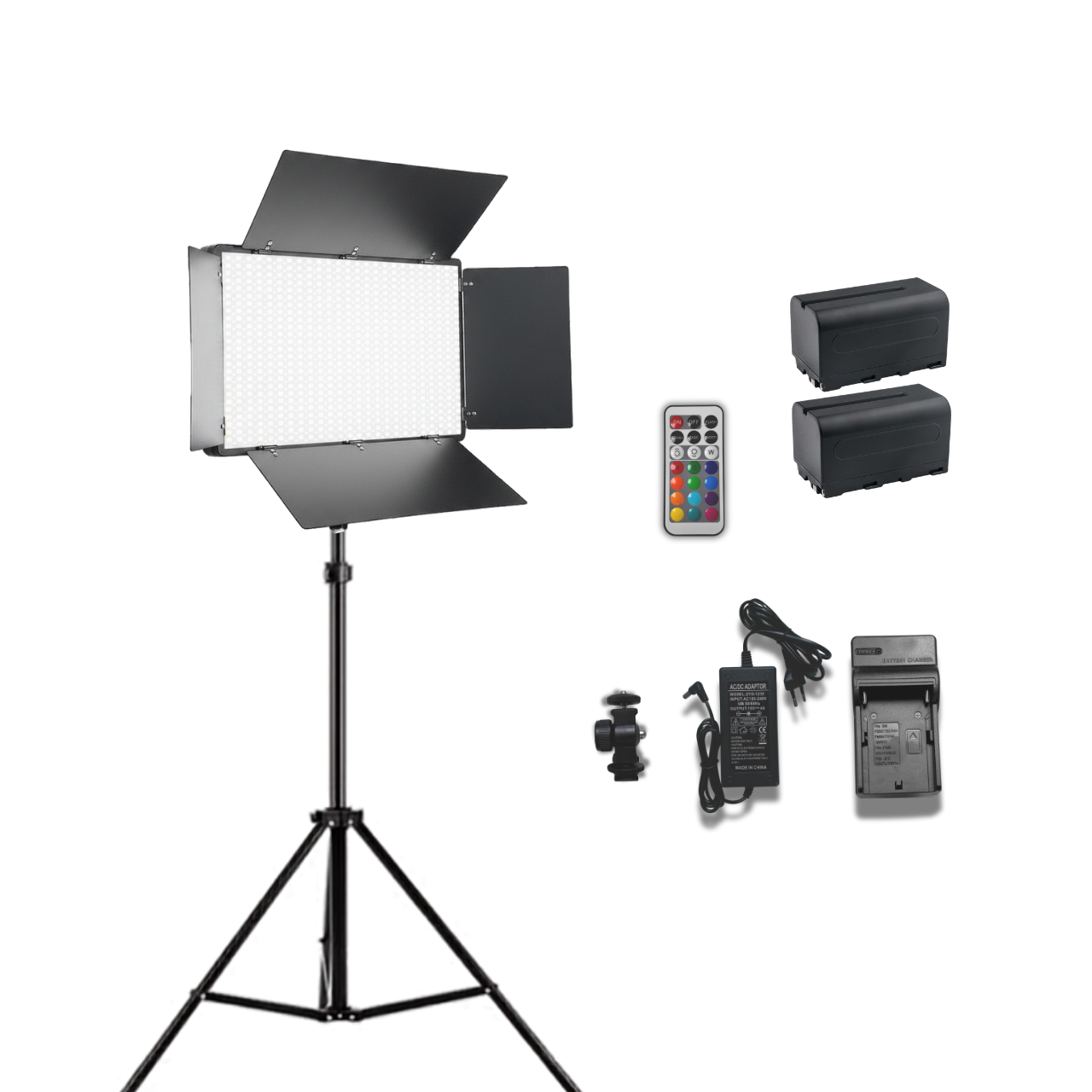 Светодиодная панель U800+ RGB Varicolor 3200-5600K с аккумуляторами/пультом и штативом 2,1 м