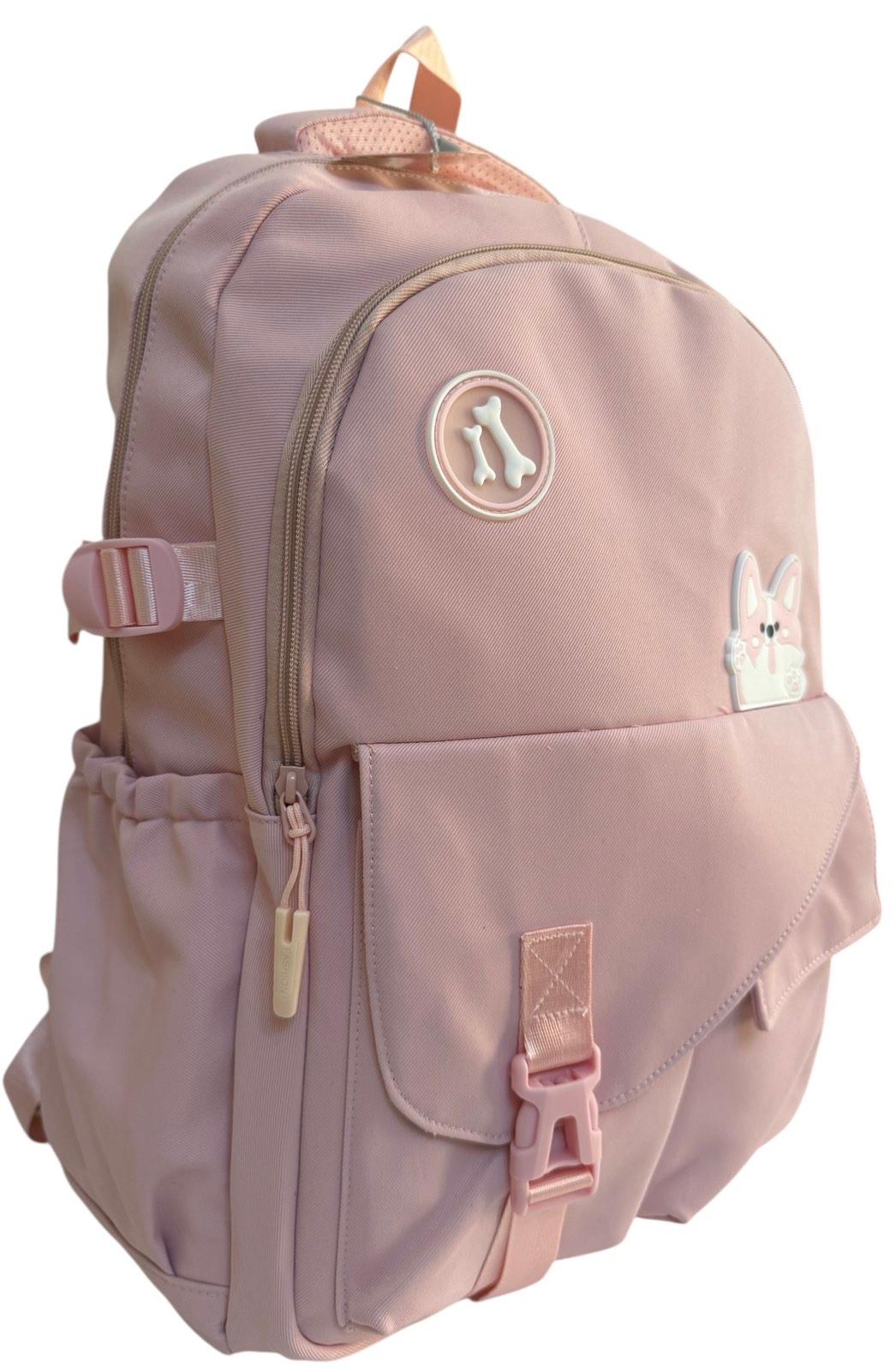 Рюкзак шкільний з трьома відділеннями Рожевий (7002P)