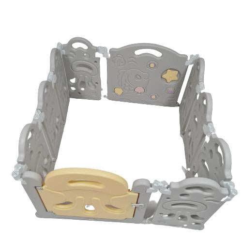 Манеж игровой для детей AVKO AHC-008 Grey/Yellow