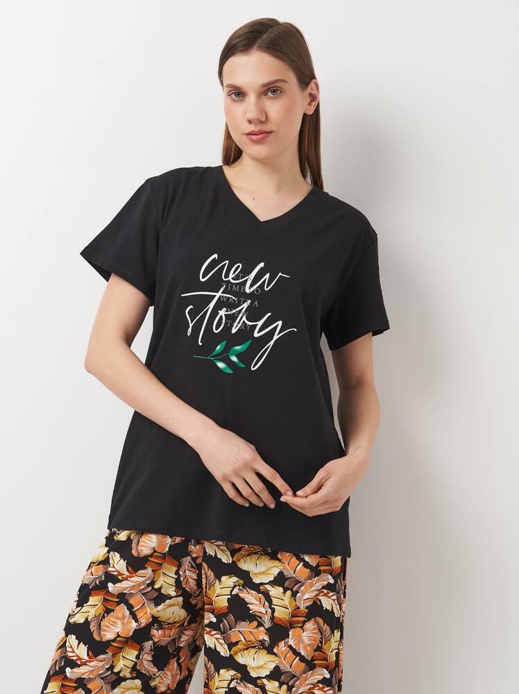 Пижама Sweet Heart 40077x10 женская S Черный - фото 4 Пижама Sweet Heart 40077x10 женская S Черный - фото 4