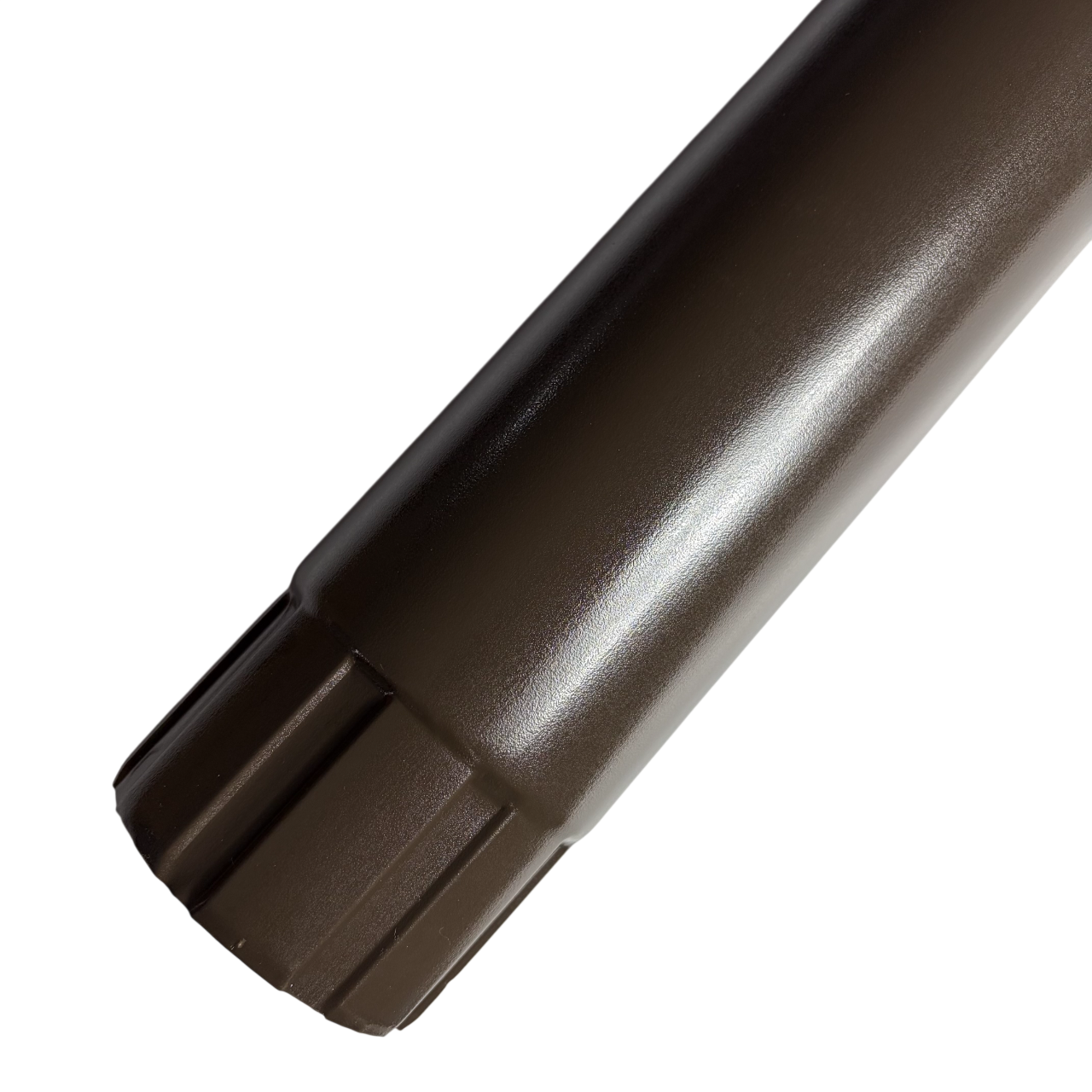 Труба водосточная Alpine 125/90 мм 1 м RAL 8019 Темно-коричневый (010023)