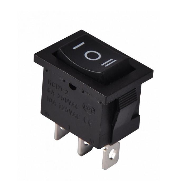 Переключатель TechnoSystems KCD1-2-103 B/B перекидной Black (1554871131)