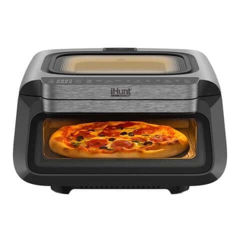 Аэрофритюрница iHunt Bro Pizza Air Fryer ULTRA FAST 13 л 2100 Вт 40-380 °C сенсорное управление 18 программ дегидратация выпекания
