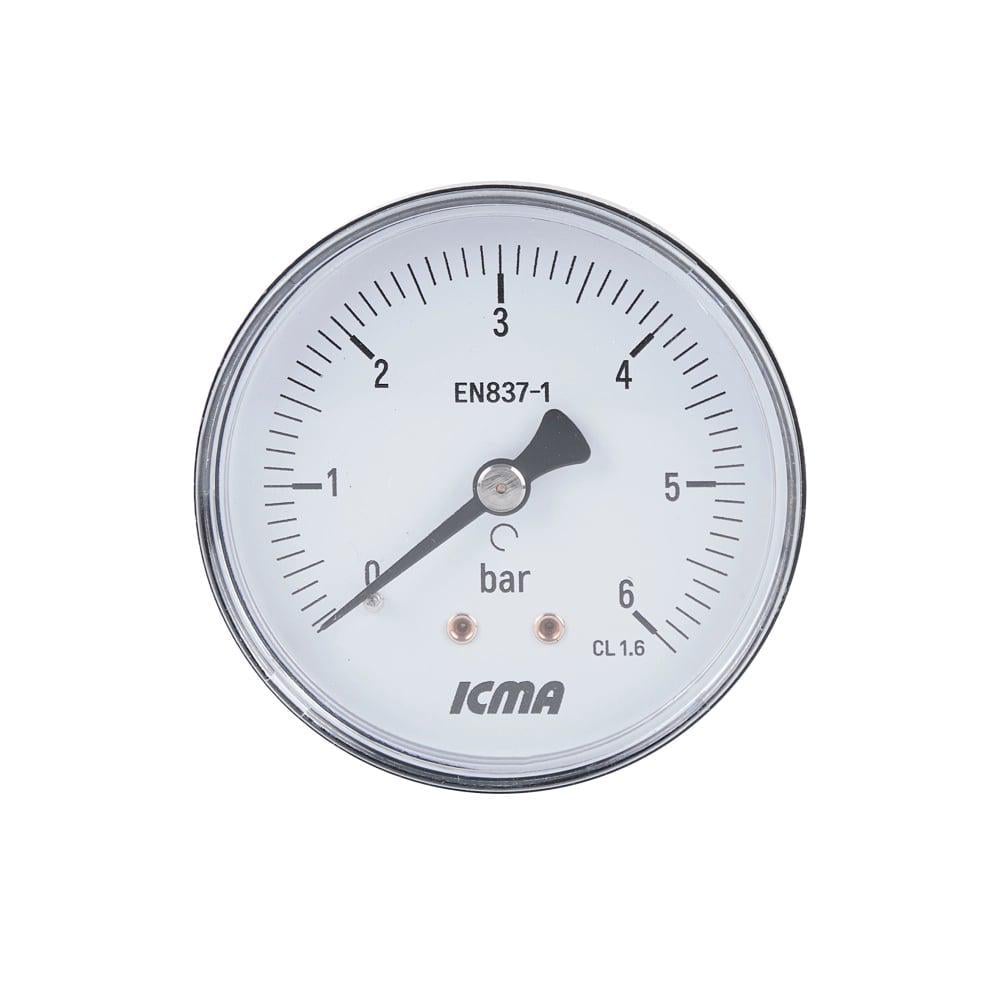Манометр ICMA №243 заднее подключение 0-6 бар 1/4" (FRRS00006073)