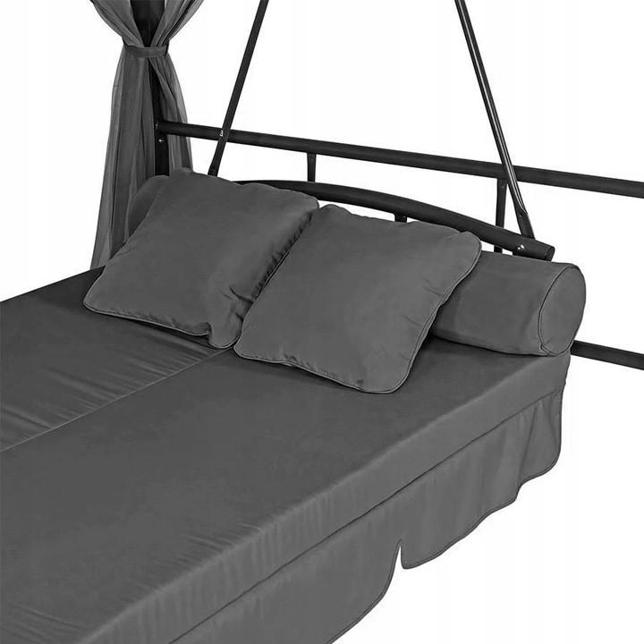 Садова гойдалка з павільйоном Just Garden Panama Сірий (2693494079) - фото 3 Садова гойдалка з павільйоном Just Garden Panama Сірий (2693494079) - фото 3