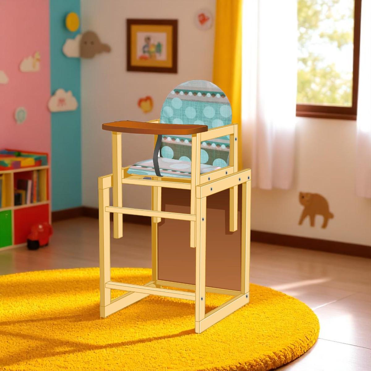 Стульчик для кормления МАСЯ Круги (№1124) - фото 3 Стульчик для кормления МАСЯ Круги (№1124) - фото 3