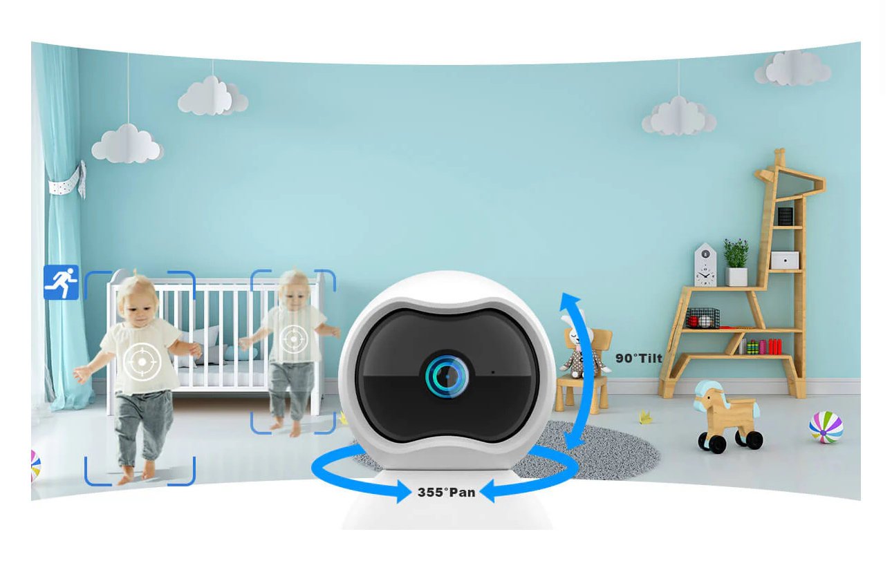 Відеоняня XIAOVV Q2 3MP з датчиком звуку (28780603) - фото 17