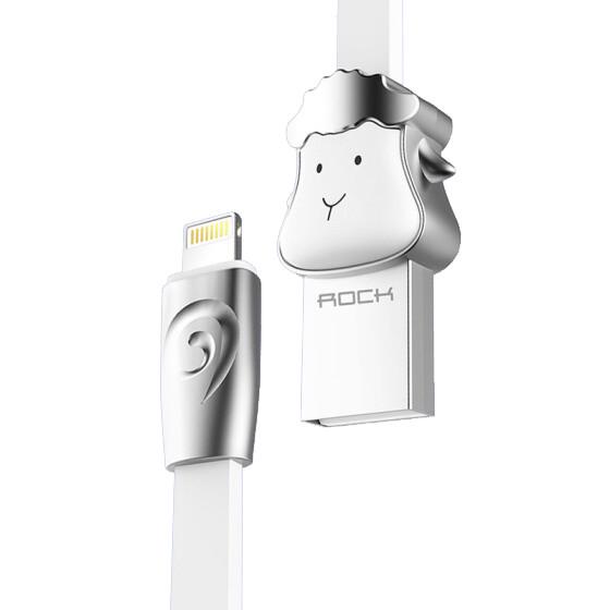 Кабель Lightning Rock Zodiac Sheep для зарядки 1 м Сріблястий (RCB0499)