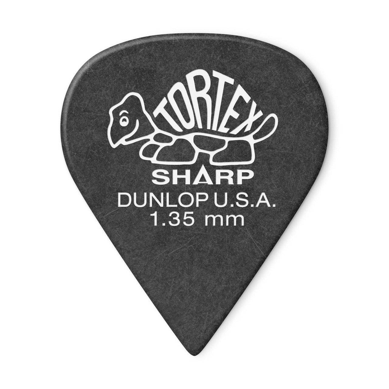 Медиатор Dunlop 412P1.35 Tortex Sharp 1,35 мм 12 шт. (122930) - фото 1