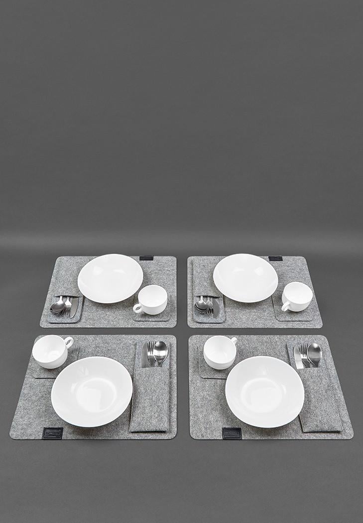 Набір для сервірування столу на 4 особи Чорний (A-028328)