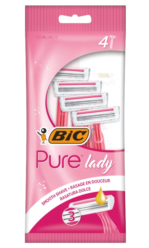 Станки для бритья Bic Pure Lady без сменных картриджей 4 шт. (9230461)