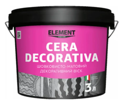 Воск для декоративных покрытий Element Decor Cera Decorativa шелковисто-матовый 3 л (2034870109)
