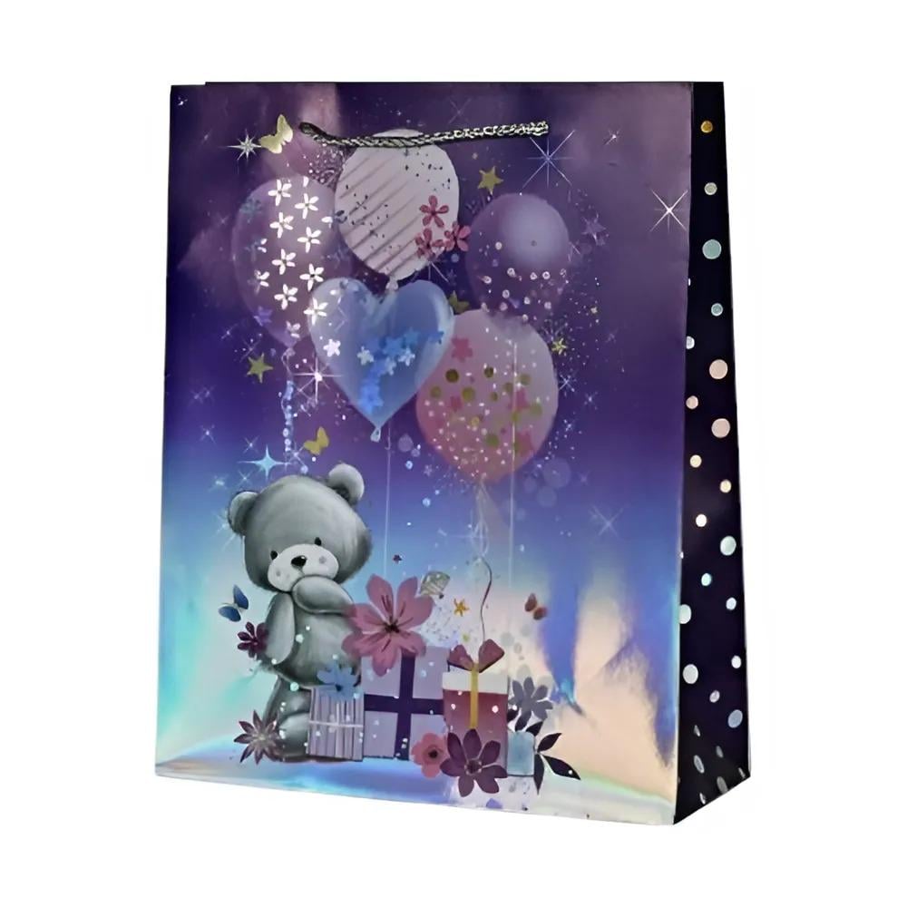 Подарунковий пакет Stenson R95528-S Bear 18х23х8 см (b5375c15)