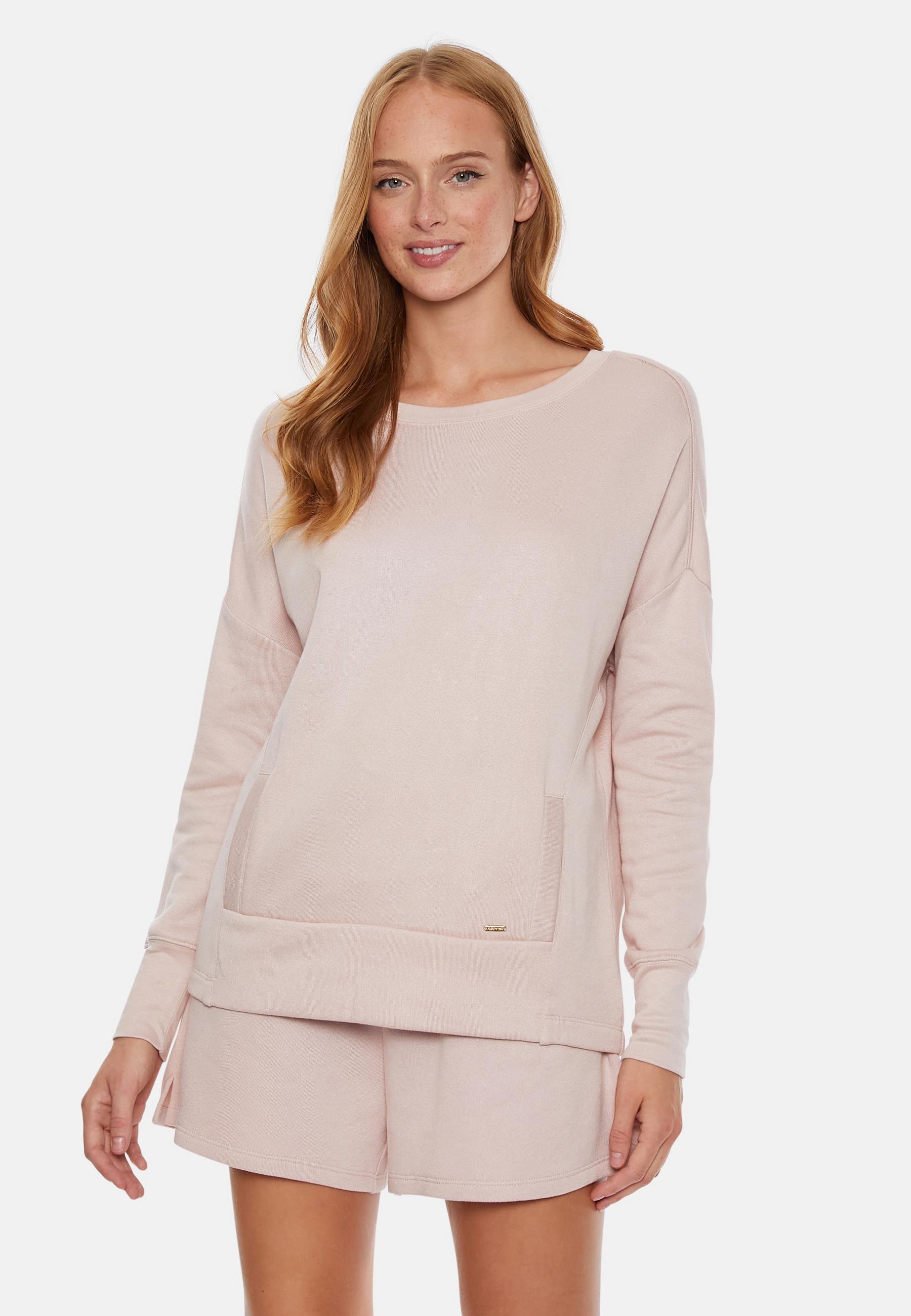 Лонгслів жіночий Pretty you London Bamboo Leisure Sweatshirt-Rose S-M Рожевий (5056372017158)