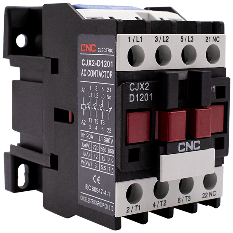 Контактор CNC CJX2-1201 12А 110В 1NC (Б00031443)