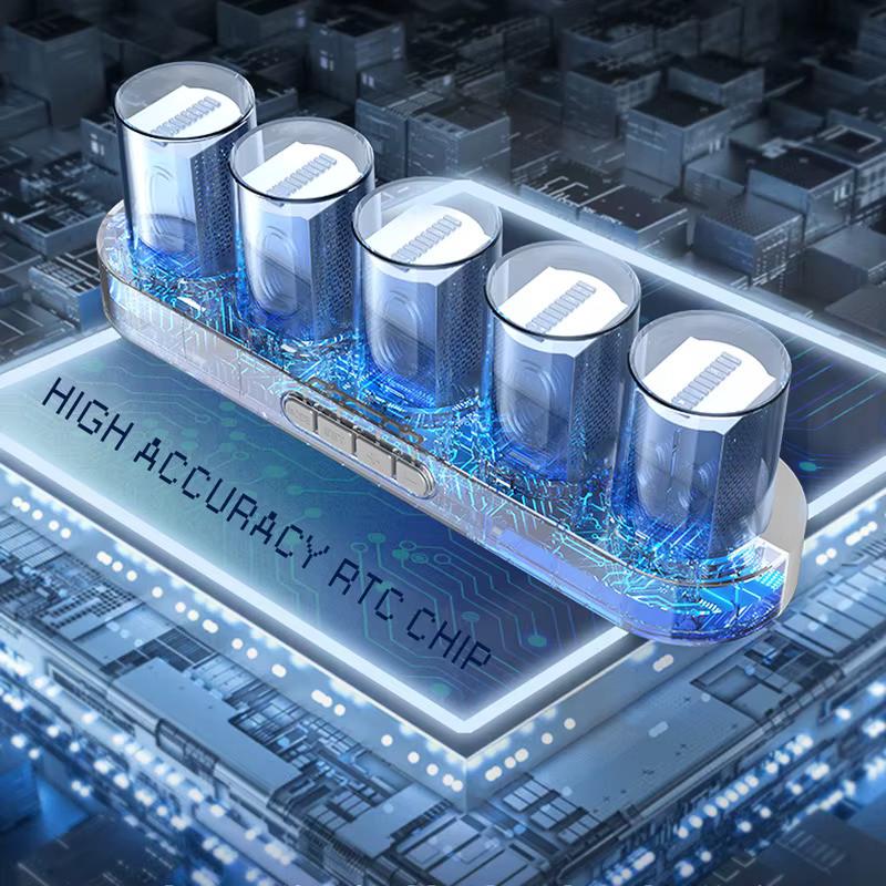 Годинник ламповий Nixie RGB Glow Tube (2622987822) - фото 5 Годинник ламповий Nixie RGB Glow Tube (2622987822) - фото 5