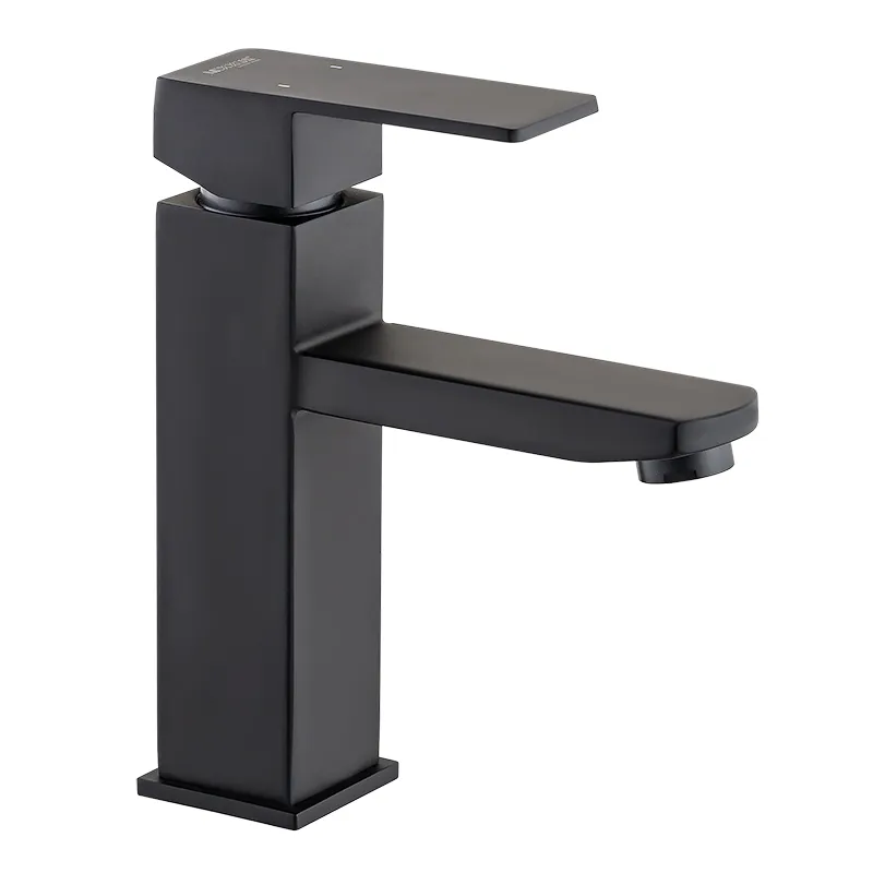 Смеситель для умывальника MIXXUS KUB-001 из нержавеющей стали Черный (MI2810)