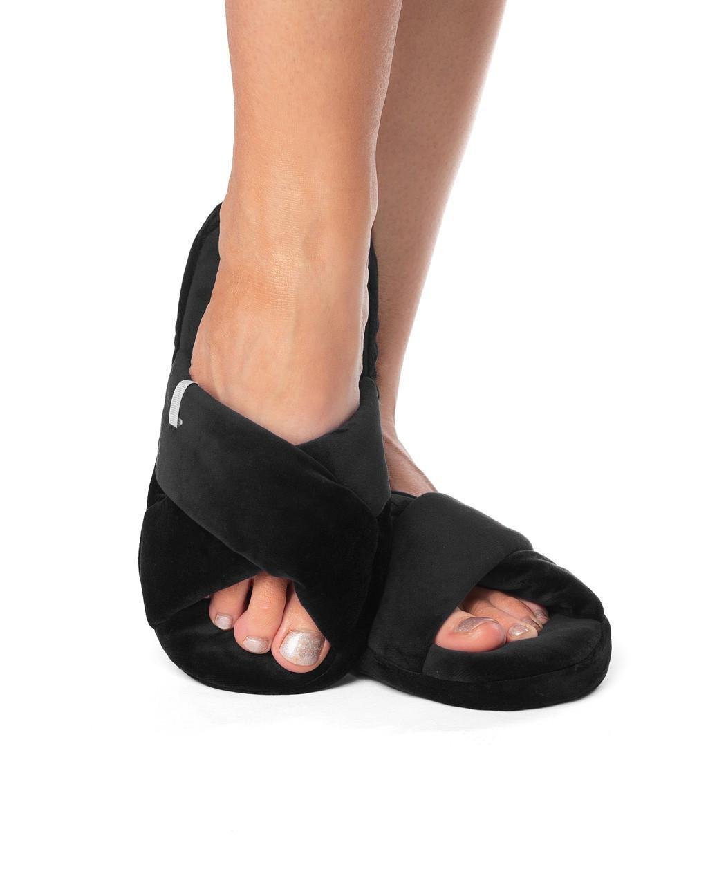 Капці домашні велюрові Чорний (1775384152)