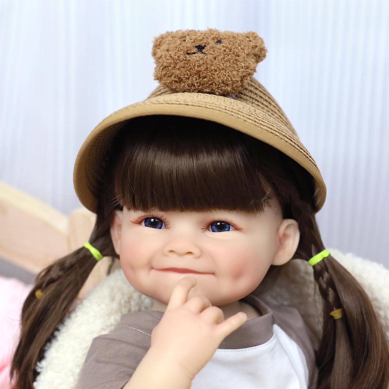 Кукла Reborn Мишель винил-силиконовая с соской/бутылочкой/игрушкой 55 см (1887320989) - фото 3 Кукла Reborn Мишель винил-силиконовая с соской/бутылочкой/игрушкой 55 см (1887320989) - фото 3