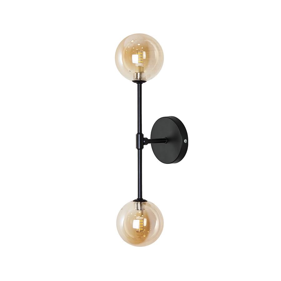 Бра Levistella 761WT100F-2 BK+BR с двумя плафонами Бронзовый/Черный (2361075197)