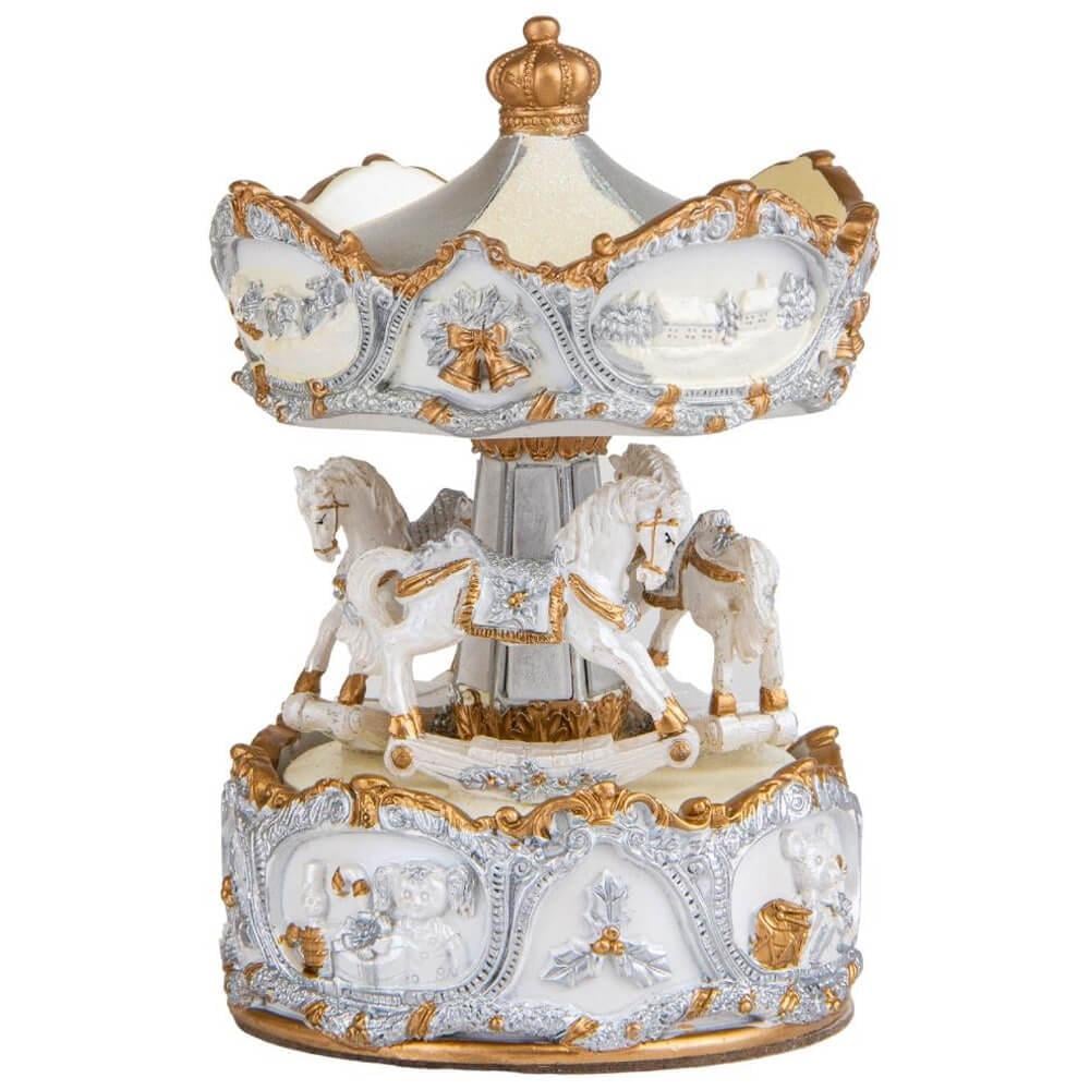 Новорічний сувенір Казкова карусель 16,5 см (6016-028) Новорічний сувенір Казкова карусель 16,5 см (6016-028)