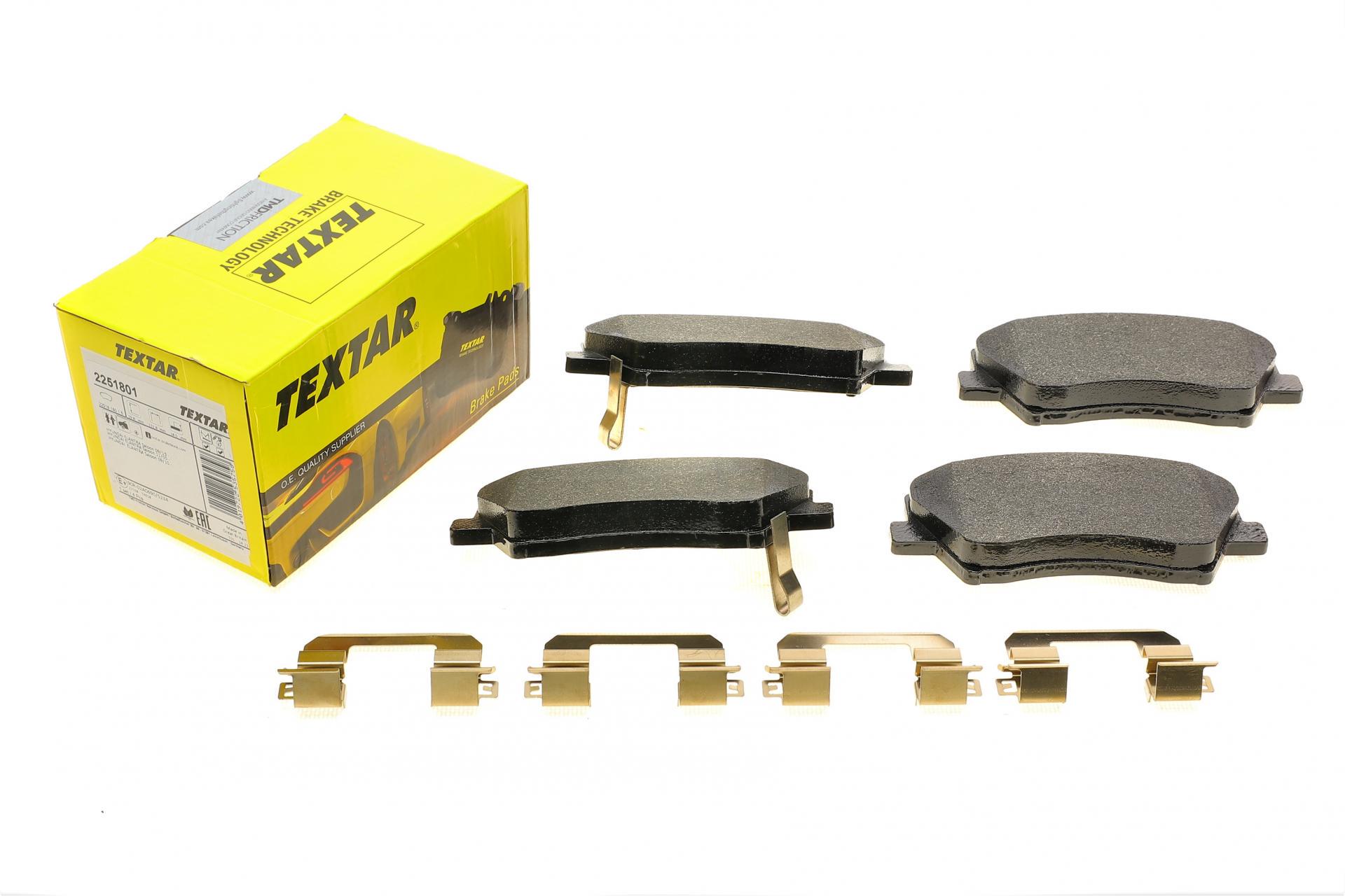 Колодки тормозные передние TEXTAR Hyundai Elantra 05- Mando с датчиком Q+ (2251801 TEXTAR) Колодки тормозные передние TEXTAR Hyundai Elantra 05- Mando с датчиком Q+ (2251801 TEXTAR)