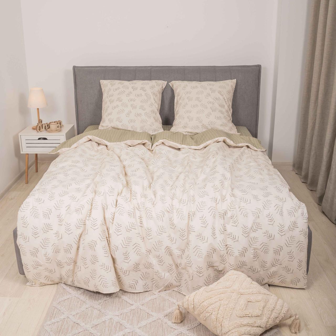 Постельное белье Viluta 22205 ранфорс с простыней на резинке евро (22271)