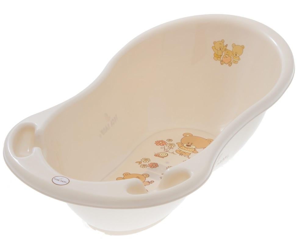 Ванночка Tega Baby Мишки со сливом 86 см Кремовый (5902963008787 MS-004ODPŁYW-119)