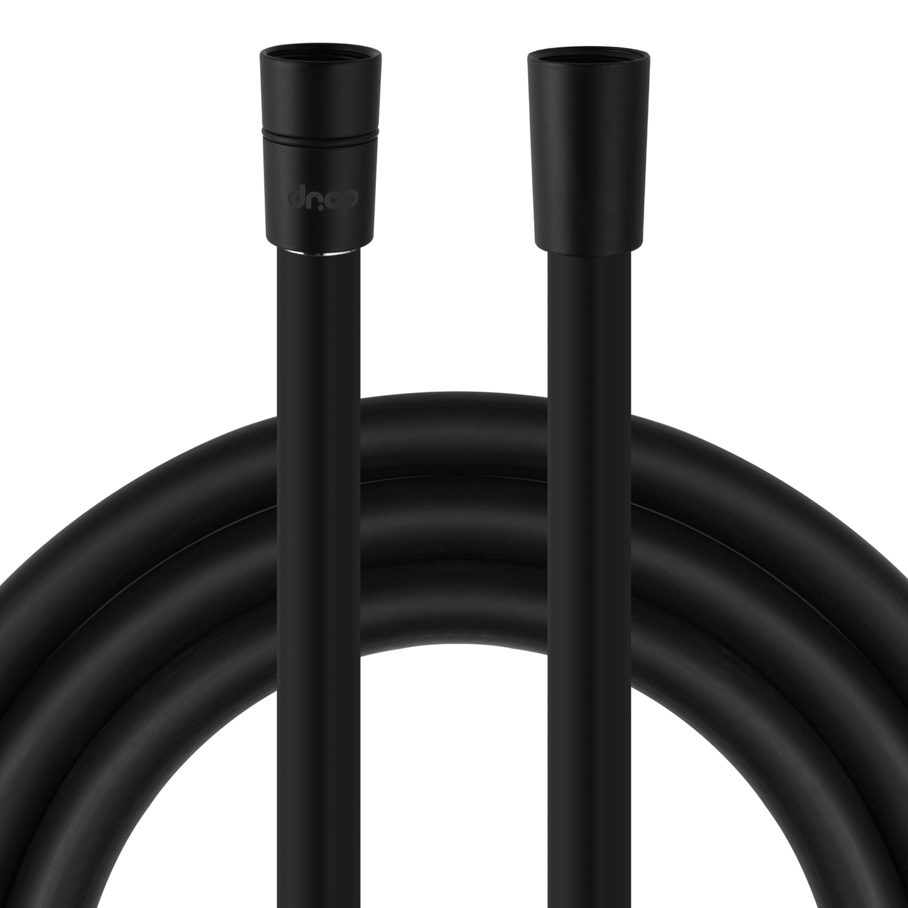 Шланг для душу Drop SH-H200-BP силіконовий 200 см Чорний матовий (24237554)