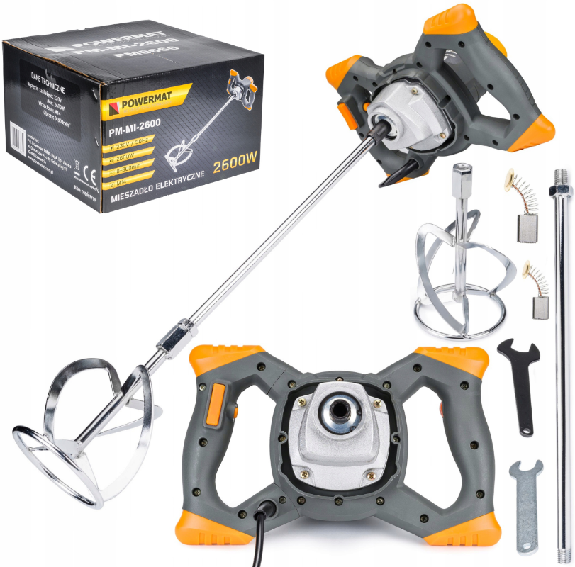 Міксер будівельний Powermat 2600 Вт/змішувач 120 мм - фото 7