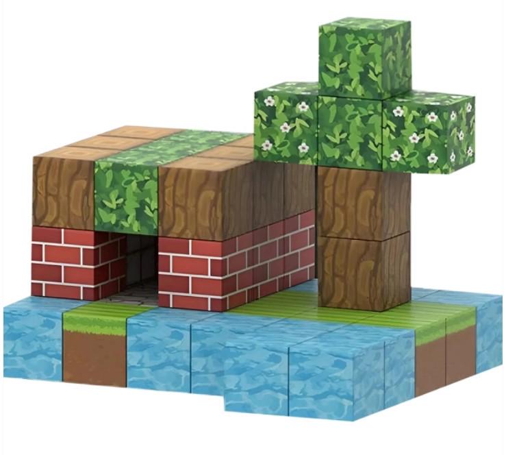 Конструктор Magnetic Cube Джунгли Амазонки с магнитными элементами 48 шт. (2104618673)