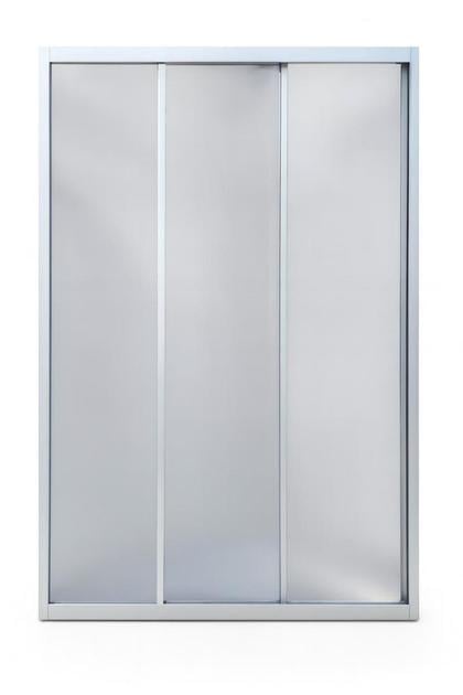 Штора-кабина для душа SUNWAYS Crystal трехсекционная раздвижная матовое стекло 120х190 см Штора-кабина для душа SUNWAYS Crystal трехсекционная раздвижная матовое стекло 120х190 см